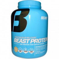 Beast Sports Nutrition, Beast Protein, Continuous Release, Vanilla, 4 lbs (1814 g)