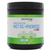 Zenwise Health, Caprylic Acid (C8) MCT Oil + Prebiotic with Go MCT, 15.87 oz (450 g)