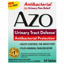 Azo, Urinary Tract Defense, Antibacterial Protection, 24 Tablets
