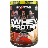 Six Star, Elite Series, 100% Whey Protein Plus, Vanilla Cream, 5.00 lbs (2.27 kg)
